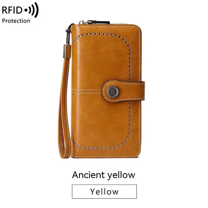 Aureden - Compact RFID Wallet with 24-Card Storage