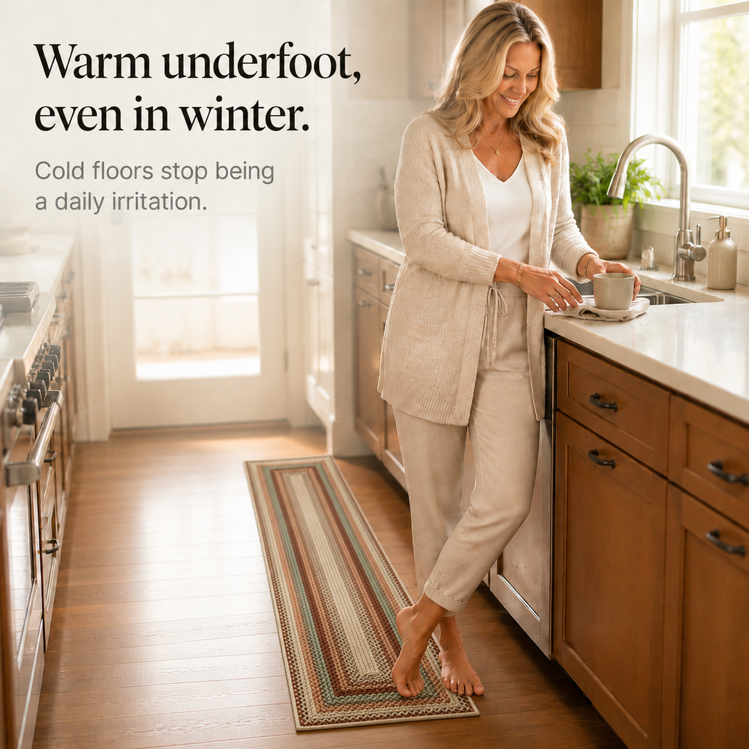 Wovella – Woven Non-Slip Kitchen Runner Rug (2-pack)