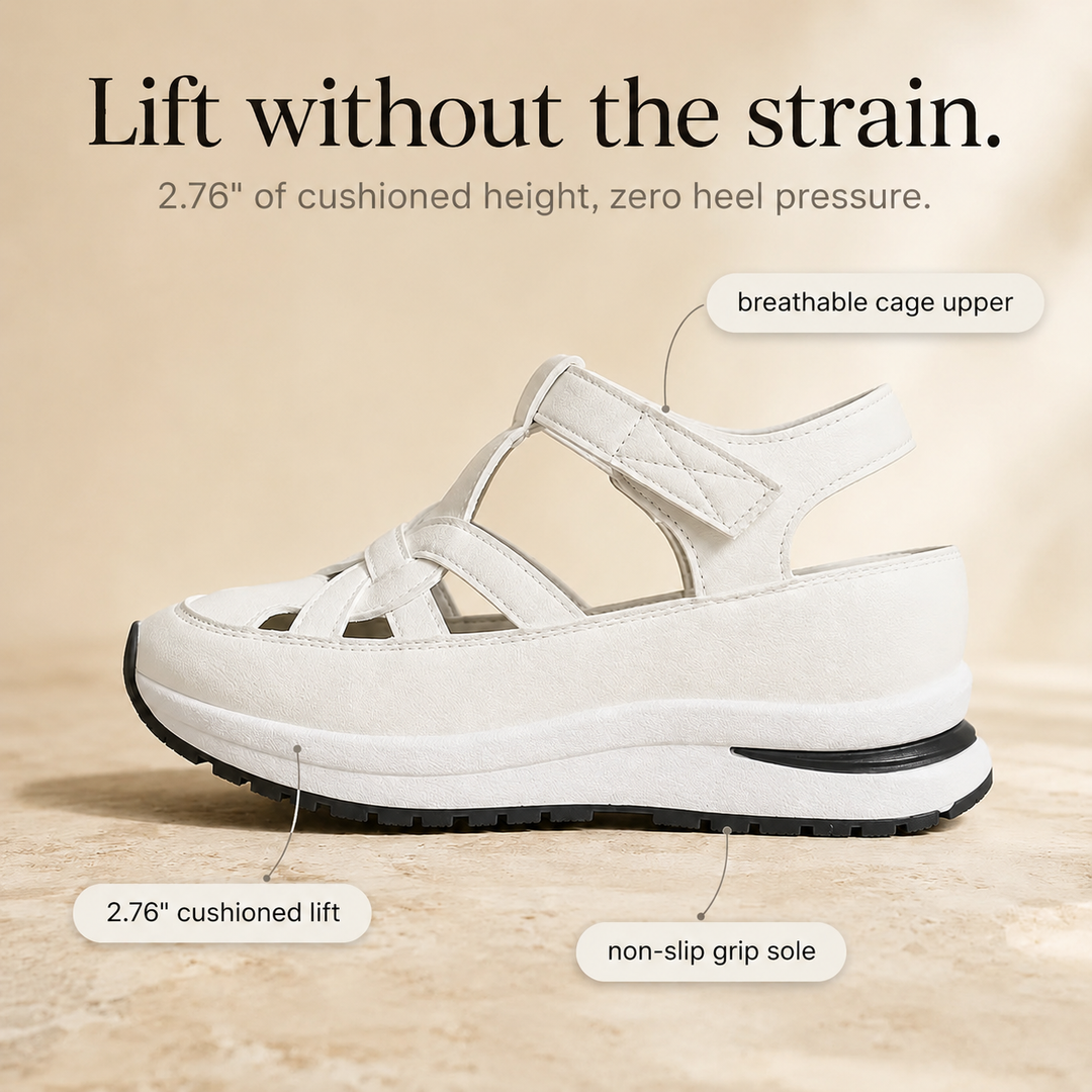 Velora – Cushioned Platform Sandals with Adjustable Strap for All-Day Comfort