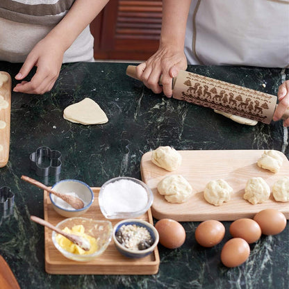 Noëlly™ – Christmas Embossing Rolling Pin (50% Off)