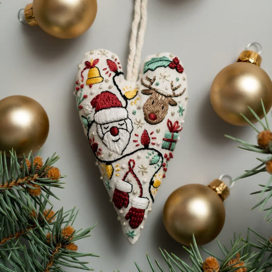 Stitchmas™ – DIY Heart Ornament Embroidery Kit