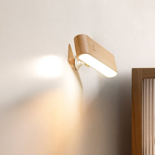 Hinokio™ – Minimalist Wood Lamp with Magnetic Charging Base (50% Off)