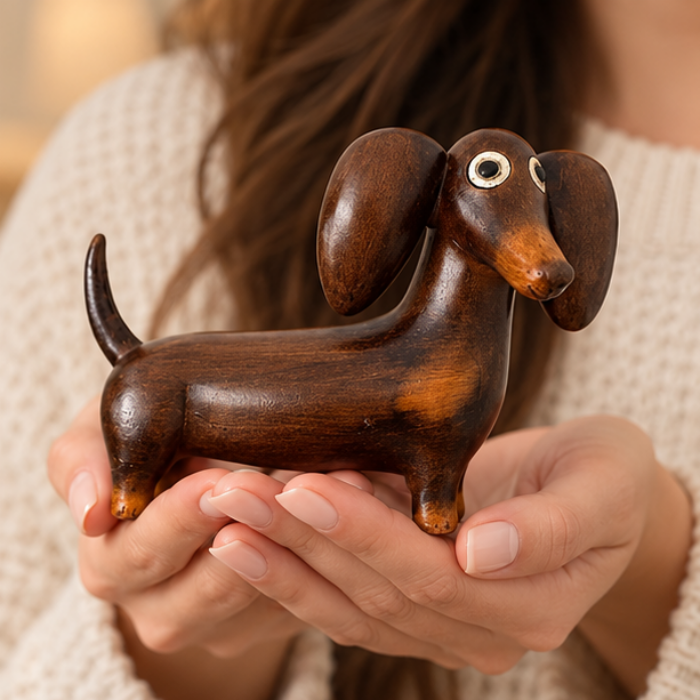 Oakhollow – Carved Dachshund Sculpture