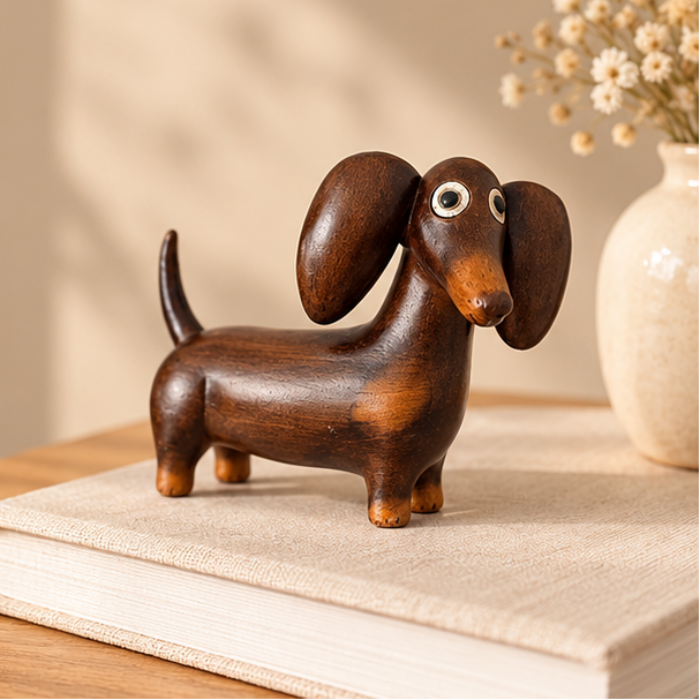 Oakhollow – Carved Dachshund Sculpture