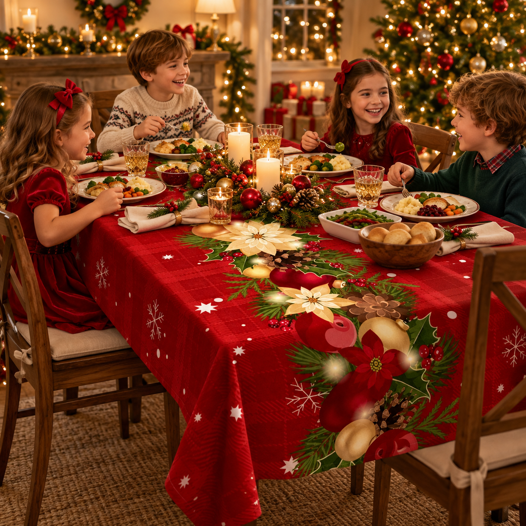 Hollymere – Christmas Printed Tablecloth