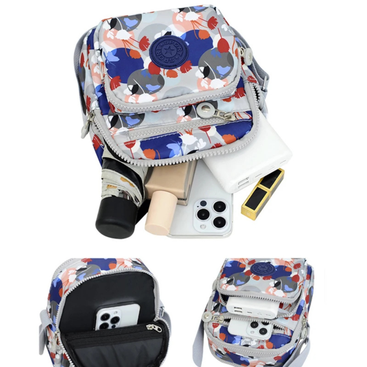 Velmera™ – Lightweight Multi-Pocket Shoulder Bag (1+1 Free)