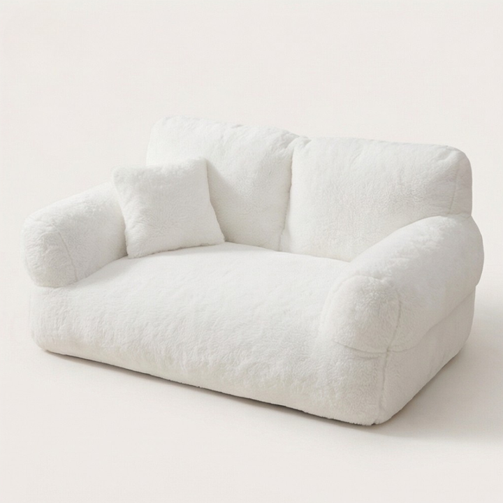 Pawluna – Plush Pet Sofa with Washable Cover