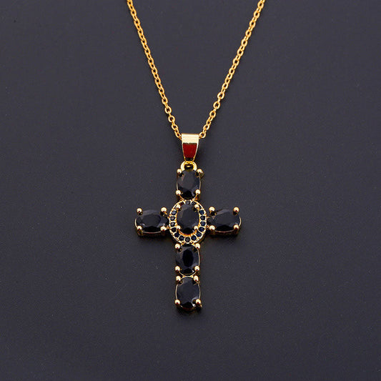 Solavée™ – Crystal Cross Pendant Necklace (50% Off)