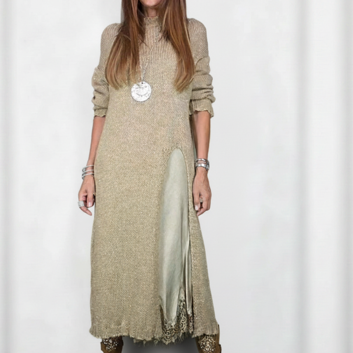 Lunette™ – Knitted Cardigan with Lace Camisole Set