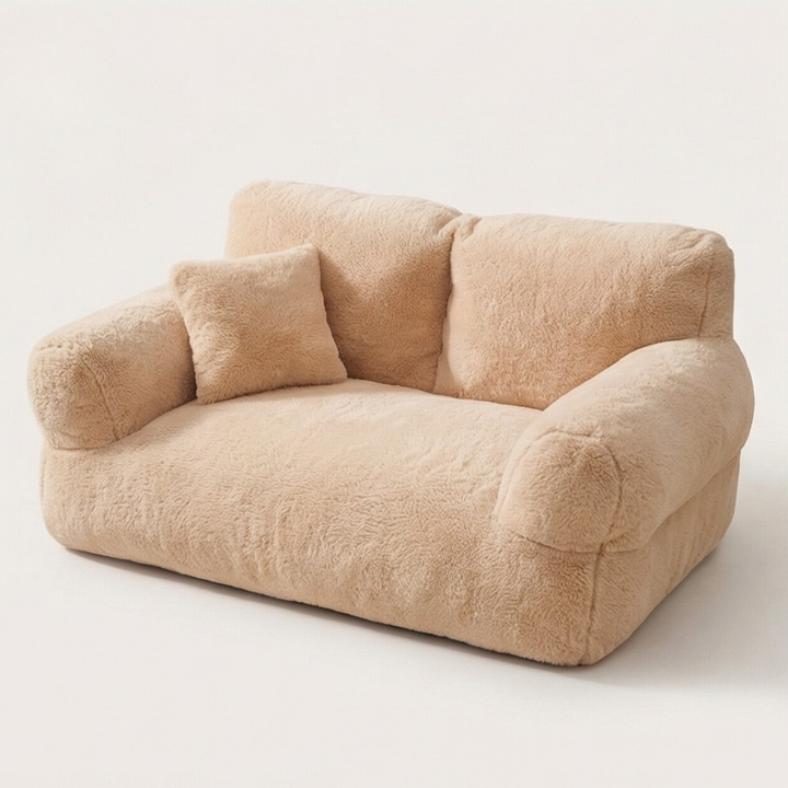 Pawluna – Plush Pet Sofa with Washable Cover