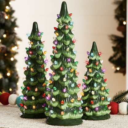 Merrydale™ – Homemade Ceramic Christmas Tree with LED Lights (2+1 Free)