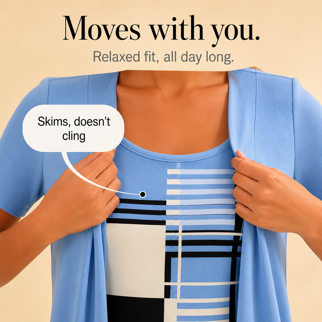 Wearbella – Color-Block Layered-Look Top