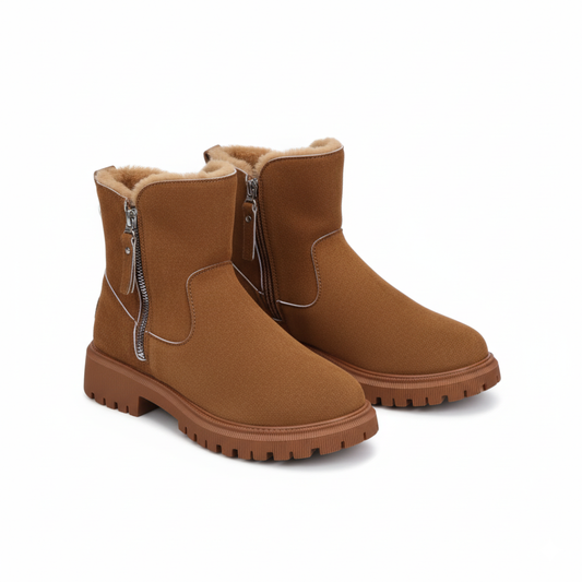 Moorra™ – Suede Winter Ankle Boots with Grip