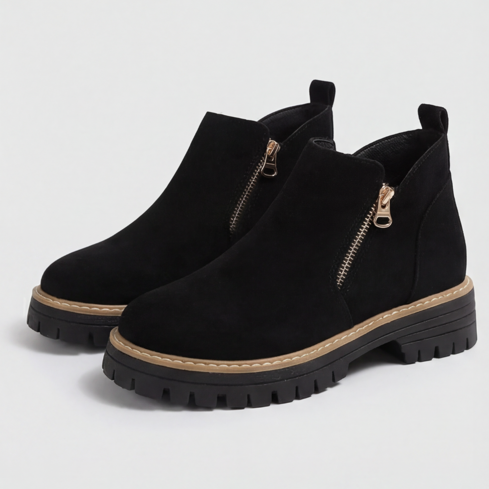 Stepara™ - Side-Zip Suede Chelsea Boots