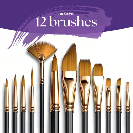 Artisyn™ - 12-Piece Watercolor Brush Set