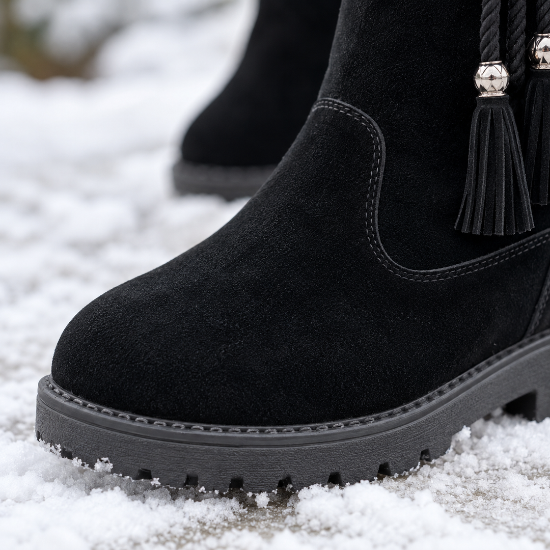 Calvera – Fleece-Lined Side-Zip Calf Boots