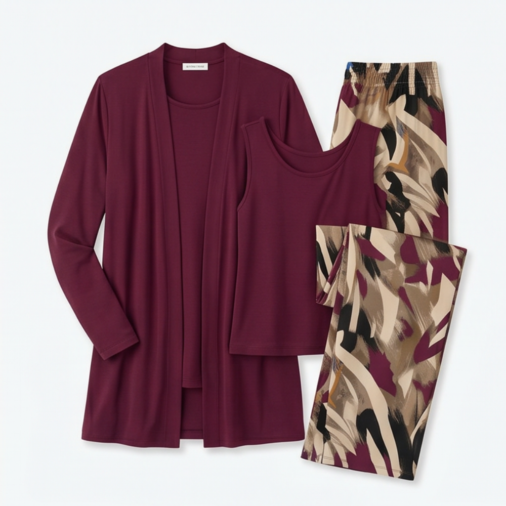 Taylor – Women's Elegant 3-Piece Cardigan Set