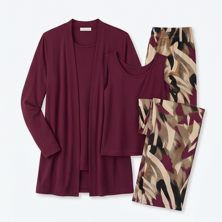 Taylor – Women's Elegant 3-Piece Cardigan Set