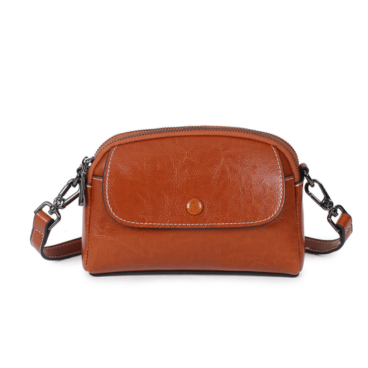 Bellana™ – Glossy Genuine Leather Shoulder Bag