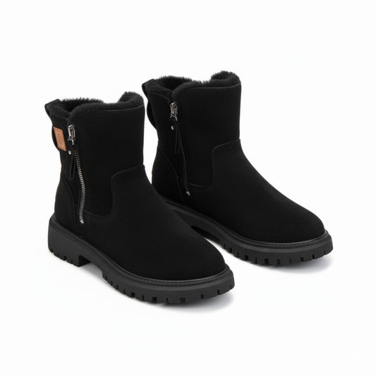 Moorra™ – Suede Winter Ankle Boots with Grip