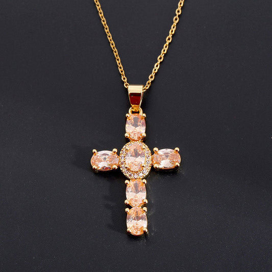 Solavée™ – Crystal Cross Pendant Necklace (50% Off)