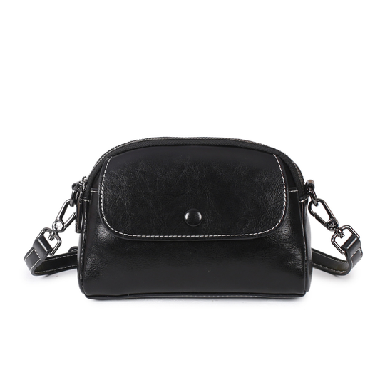 Bellana™ – Glossy Genuine Leather Shoulder Bag