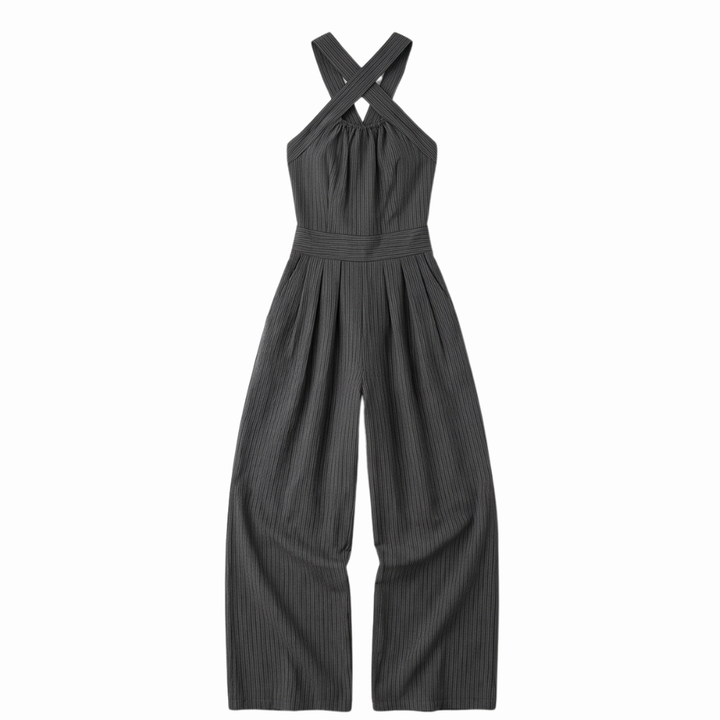 Karissa™ Flowing Wide-Leg Halter Jumpsuit