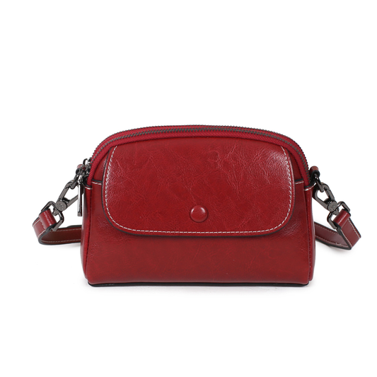 Bellana™ – Glossy Genuine Leather Shoulder Bag