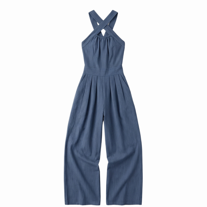 Karissa™ Flowing Wide-Leg Halter Jumpsuit