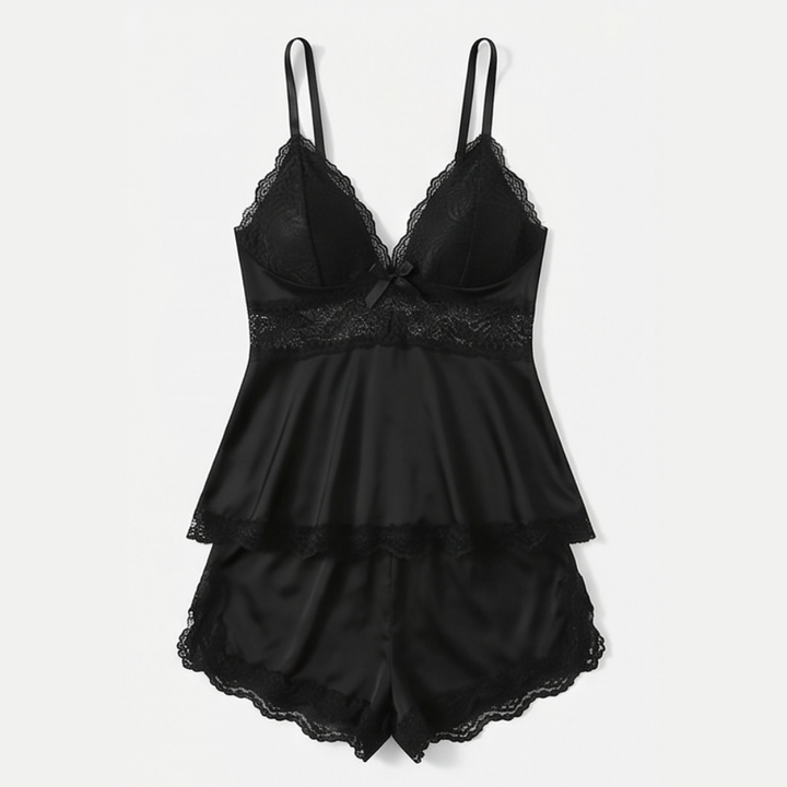Lunella – Women's Tiered Lace Cami Pajama Set
