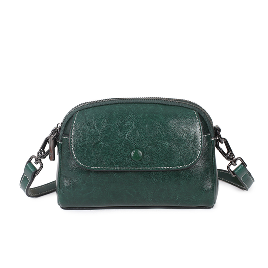 Bellana™ – Glossy Genuine Leather Shoulder Bag