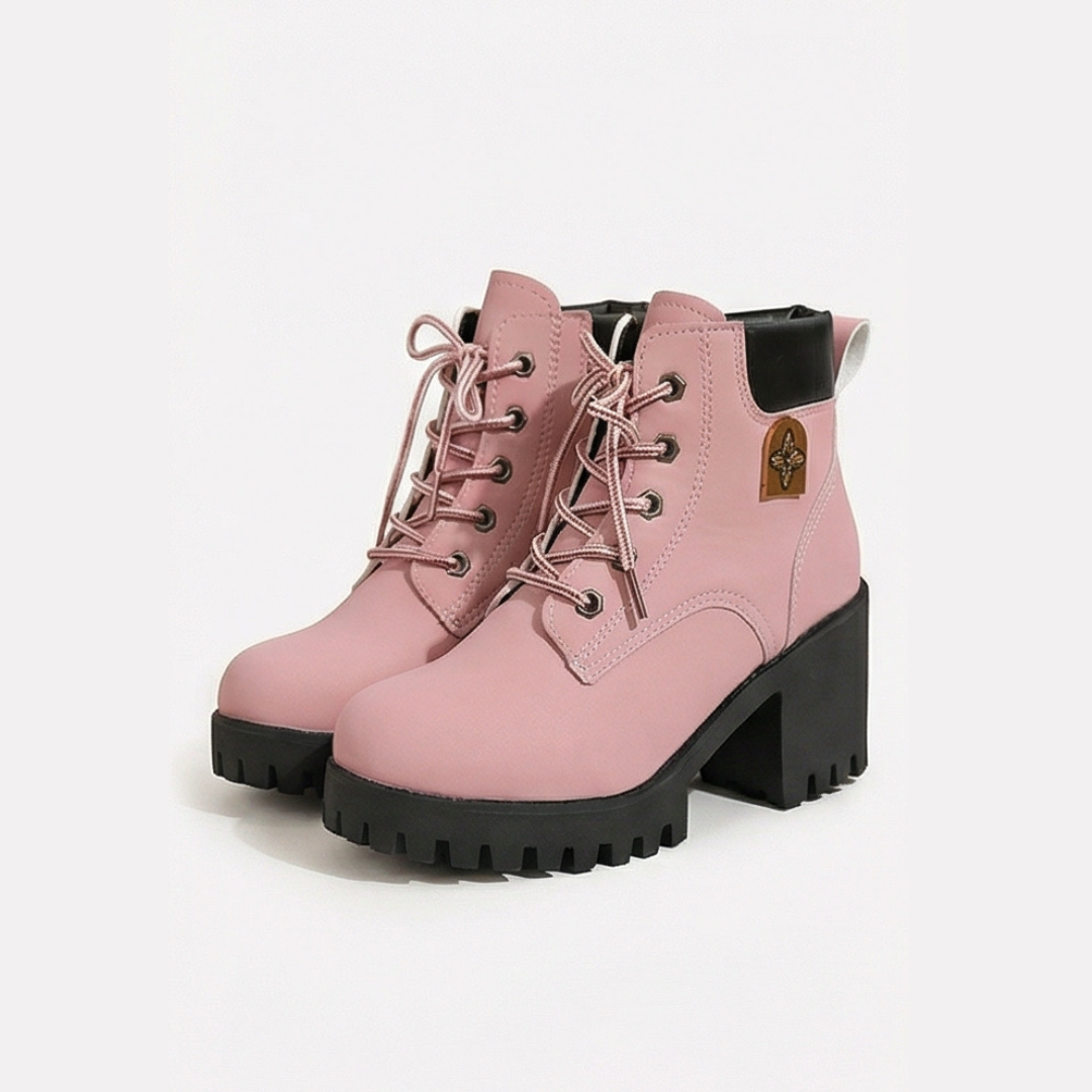 Stridara – Lightweight Chunky Platform Combat Boot