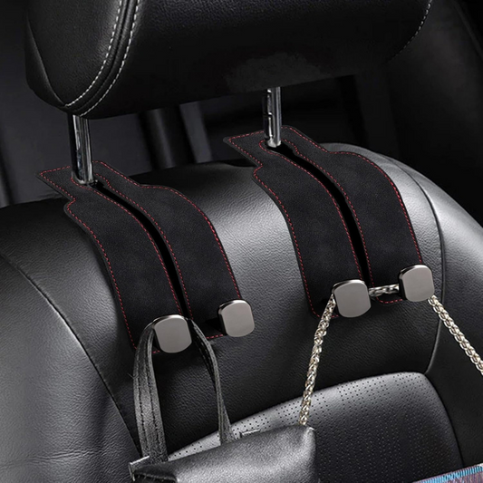 Versuto™ – Suede Headrest Hanger for Tidy Seats (1+1 Free)