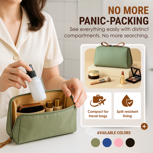 Miora™ – Double Zipper Cosmetic Bag (50% Off)