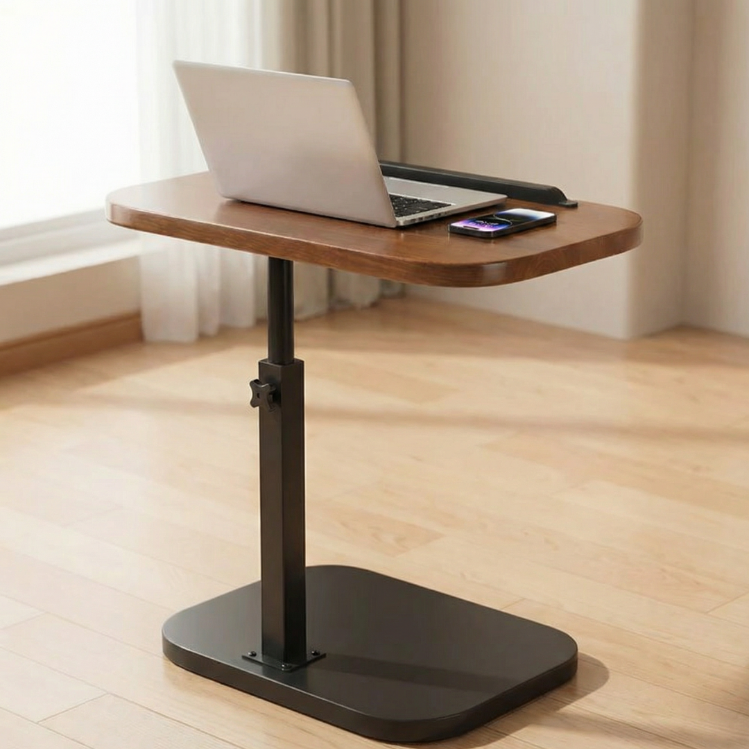 Sofadesk™ – C Shapped Adjustable Slide Under Sofa Table