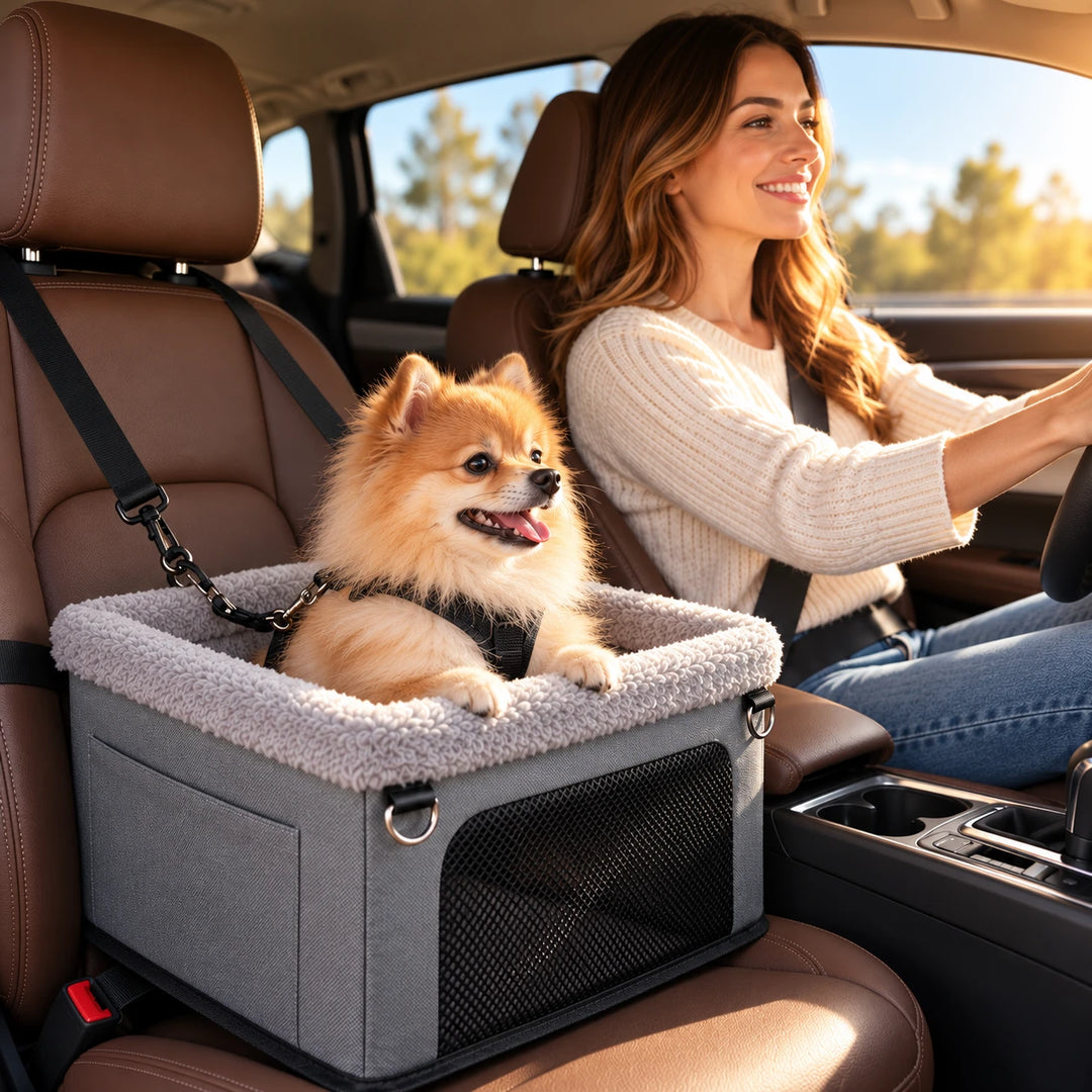 Pawstead – Plush-Lined Dog Car Booster Seat