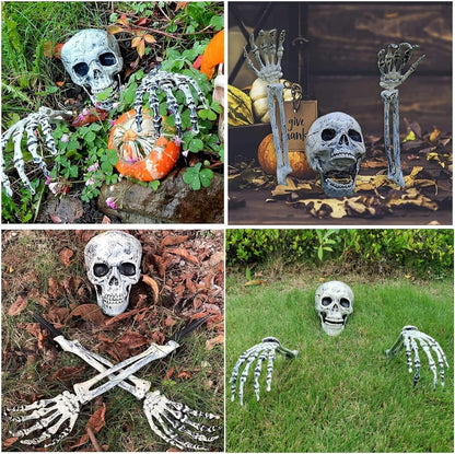 Hauntlet™ – Skeleton Lawn Stakes with LED Lights (50% Off)