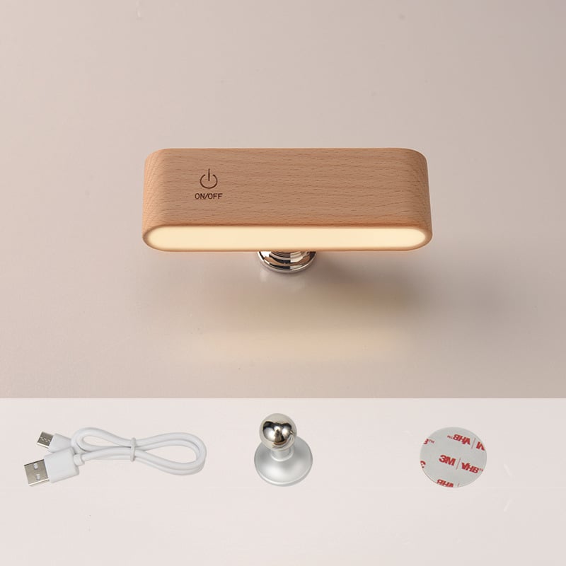 Hinokio™ – Minimalist Wood Lamp with Magnetic Charging Base (50% Off)