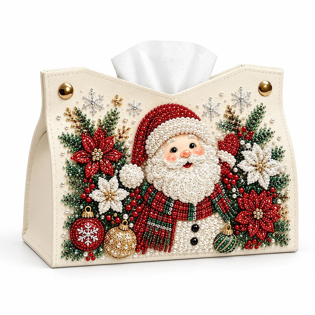 Merry Mosaic – Santa Diamond Painting Tissue Box Cover