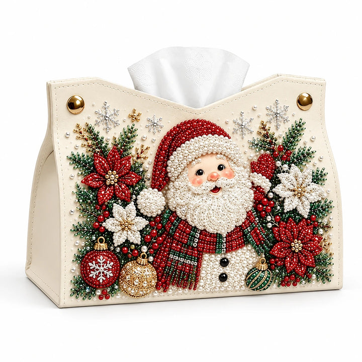 Merry Mosaic – Santa Diamond Painting Tissue Box Cover