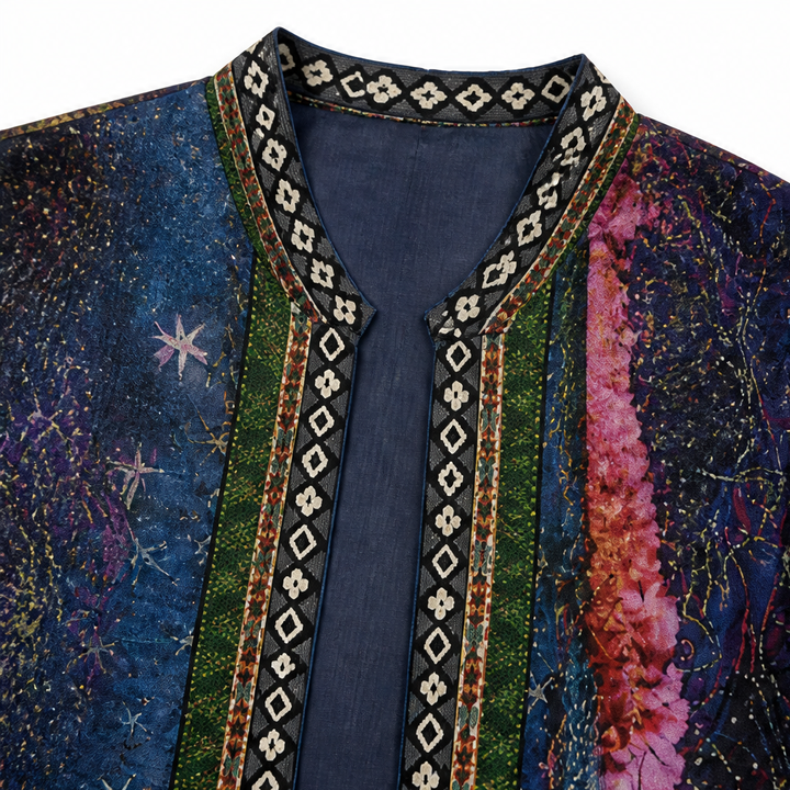 Patrice™ – Art-Print Open Jacket for Effortless Style