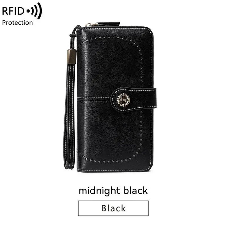 Aureden - Compact RFID Wallet with 24-Card Storage