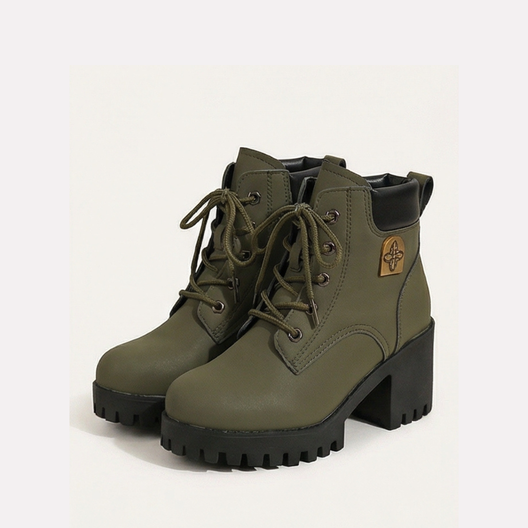 Stridara – Lightweight Chunky Platform Combat Boot