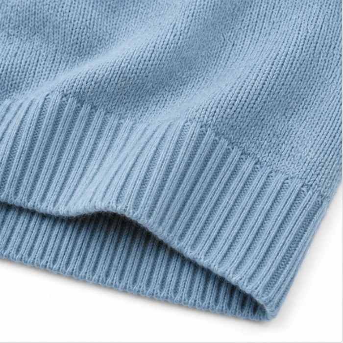 Easewell – Dropped Shoulder Knit Hoodie With Drawstring