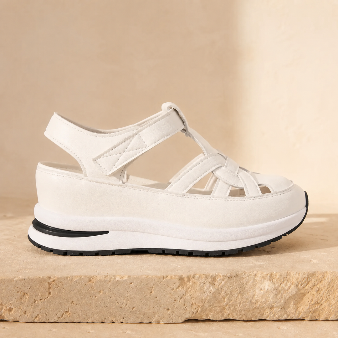 Velora – Cushioned Platform Sandals with Adjustable Strap for All-Day Comfort