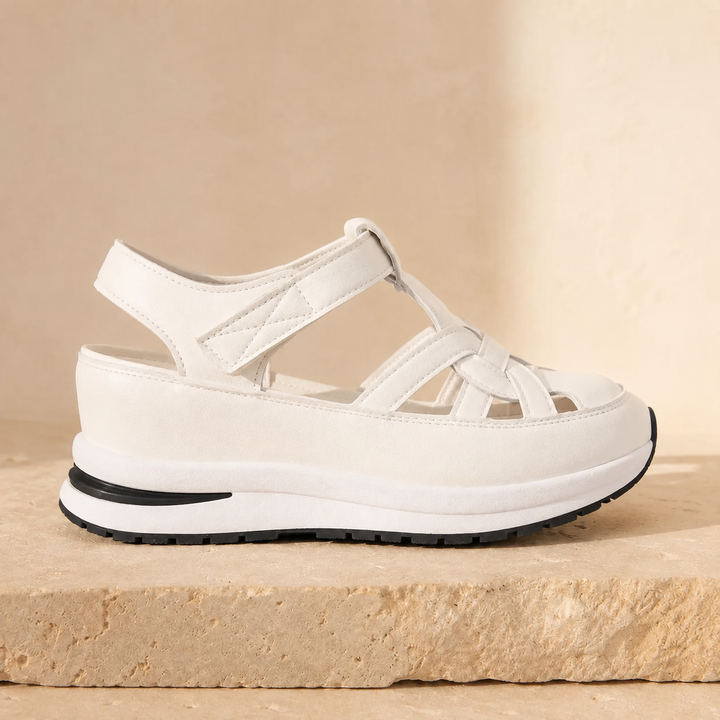 Velora – Cushioned Platform Sandals with Adjustable Strap for All-Day Comfort