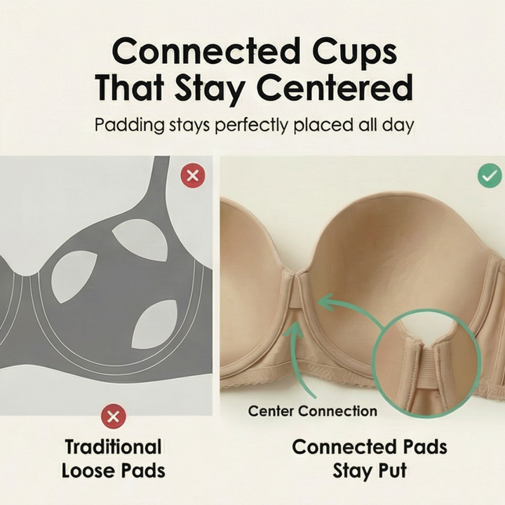 Liftara™ – Wide Band Wireless Bra with removable straps