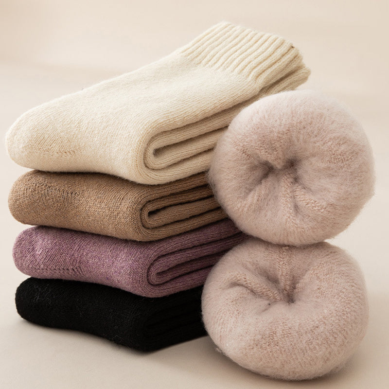 Feeluxe™ – Fleece Roll-Up Socks for Deep Warmth (1+2 Free)