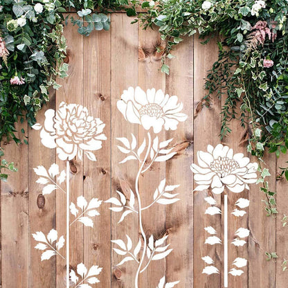 Florenza™ - 6 Large Flower Stencils for Garden Makeovers