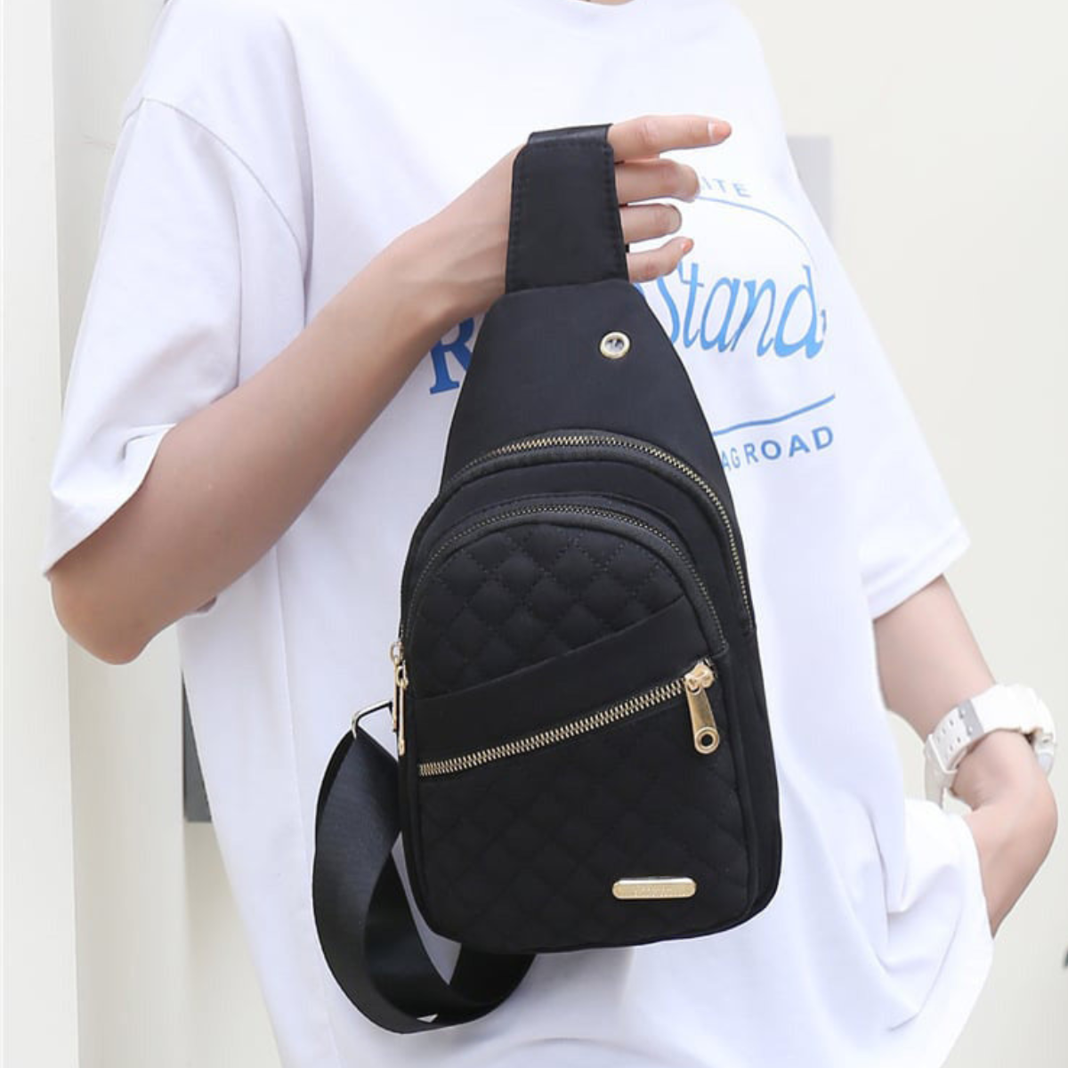 Valtira™ – Crossbody Chest Bag with Cable Port (50% Off)